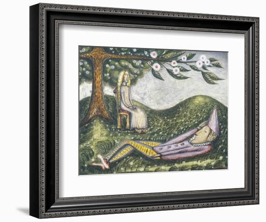 The Sleeping Fool-Cecil Collins-Framed Giclee Print