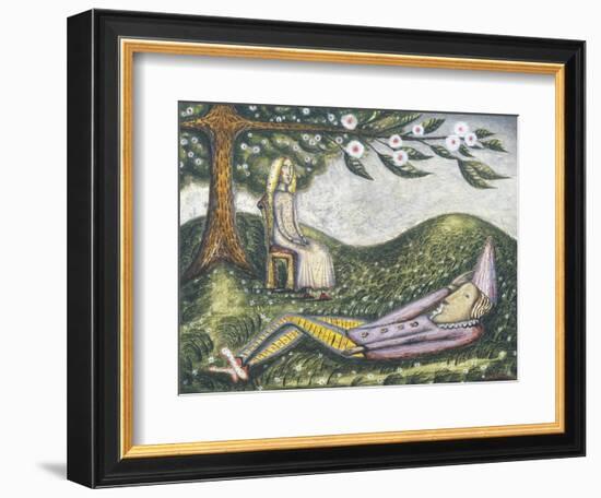 The Sleeping Fool-Cecil Collins-Framed Premium Giclee Print