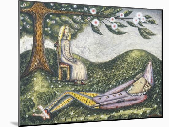 The Sleeping Fool-Cecil Collins-Mounted Giclee Print