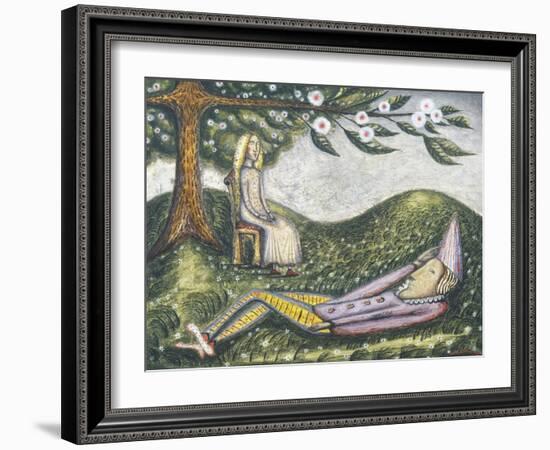 The Sleeping Fool-Cecil Collins-Framed Giclee Print