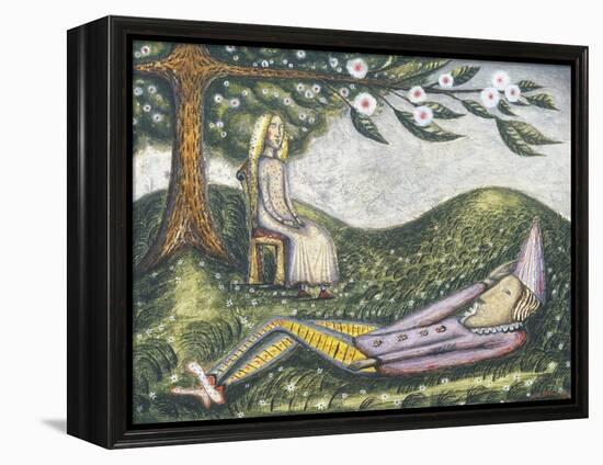 The Sleeping Fool-Cecil Collins-Framed Premier Image Canvas