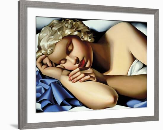 The Sleeping Girl (Kizette) I-Tamara de Lempicka-Framed Giclee Print