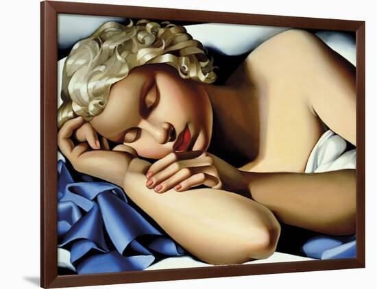 The Sleeping Girl (Kizette) I-Tamara de Lempicka-Framed Giclee Print