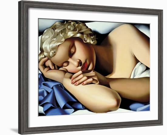 The Sleeping Girl (Kizette) I-Tamara de Lempicka-Framed Photographic Print