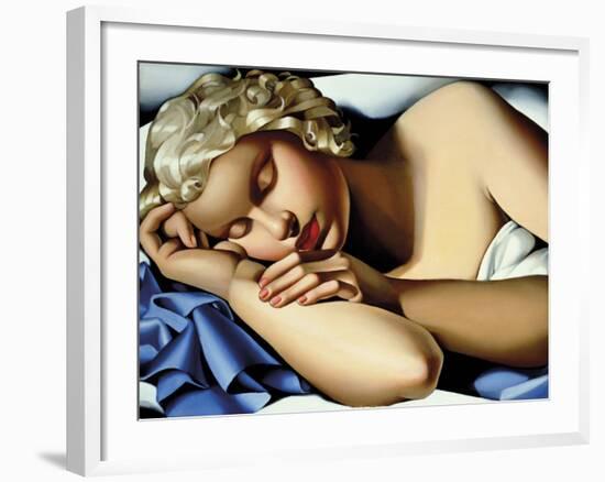 The Sleeping Girl (Kizette) I-Tamara de Lempicka-Framed Photographic Print