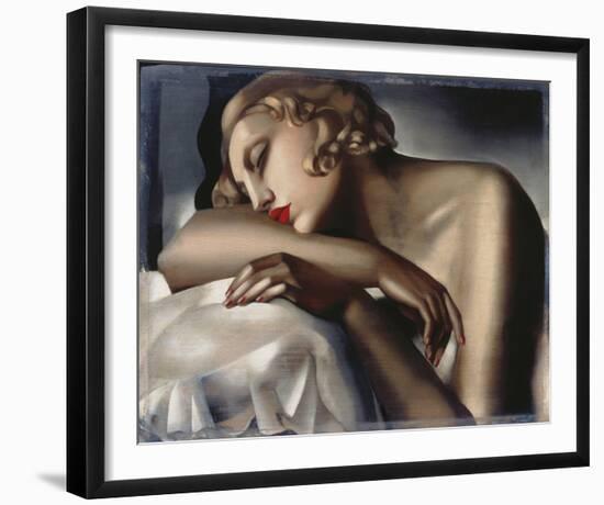 The Sleeping Girl-Tamara de Lempicka-Framed Giclee Print