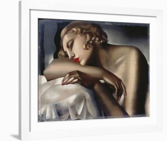 The Sleeping Girl-Tamara de Lempicka-Framed Giclee Print