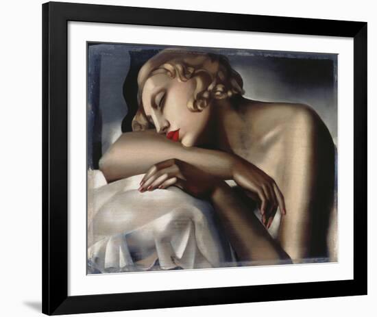 The Sleeping Girl-Tamara de Lempicka-Framed Giclee Print