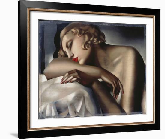 The Sleeping Girl-Tamara de Lempicka-Framed Giclee Print