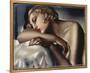 The Sleeping Girl-Tamara de Lempicka-Framed Stretched Canvas