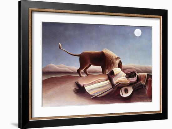 The Sleeping Gypsy, 1897-Henri Rousseau-Framed Giclee Print