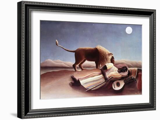 The Sleeping Gypsy, 1897-Henri Rousseau-Framed Giclee Print