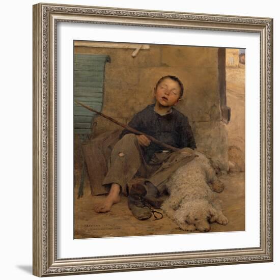 The Sleeping Itinerant-Jules Bastien-Lepage-Framed Giclee Print