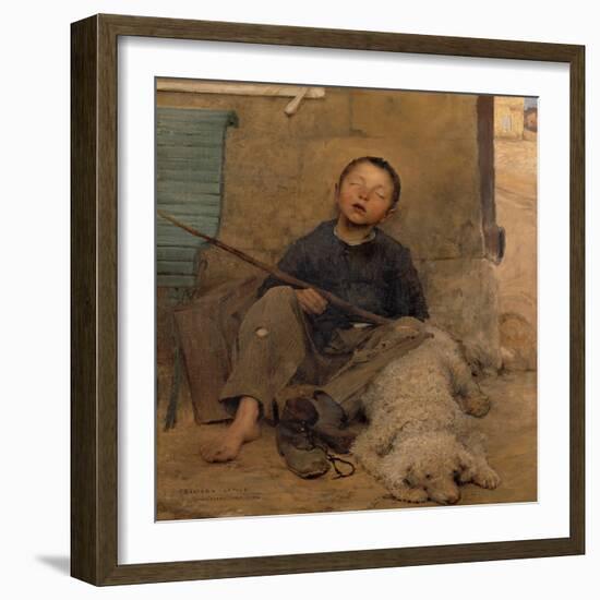 The Sleeping Itinerant-Jules Bastien-Lepage-Framed Giclee Print