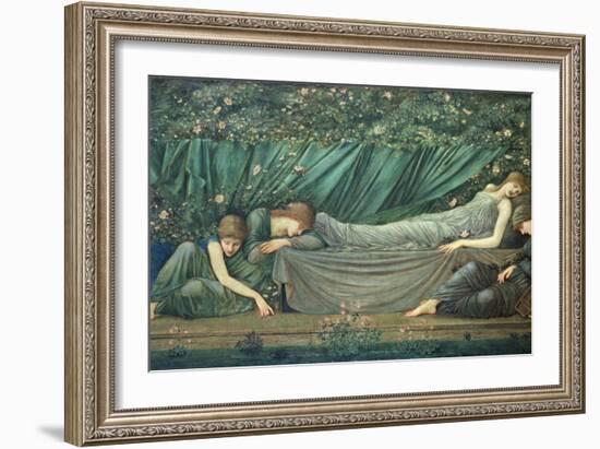 The Sleeping Princess, 1874-Edward Burne-Jones-Framed Giclee Print