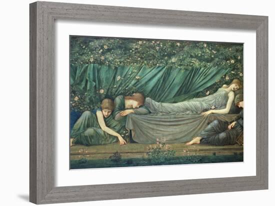 The Sleeping Princess, 1874-Edward Burne-Jones-Framed Giclee Print