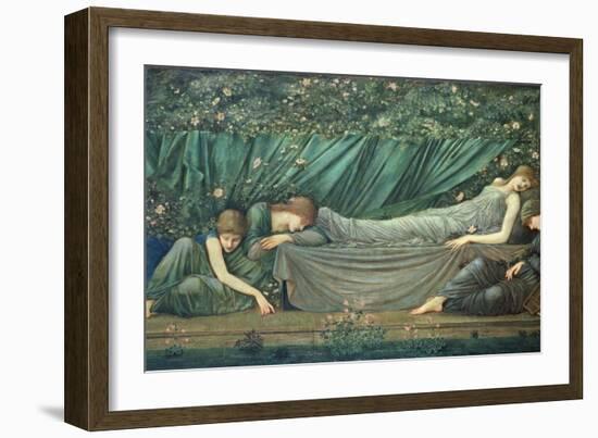 The Sleeping Princess, 1874-Edward Burne-Jones-Framed Giclee Print