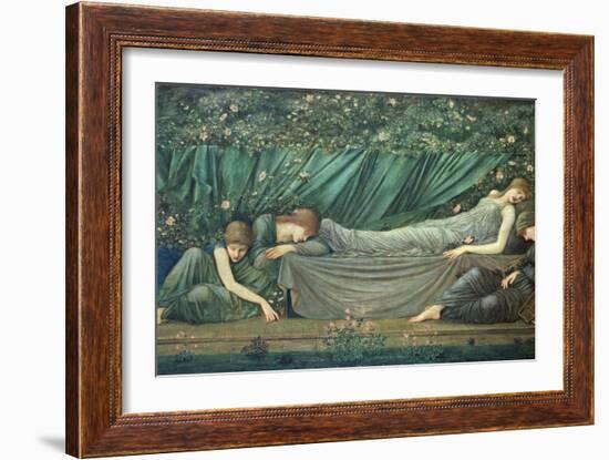 The Sleeping Princess, 1874-Edward Burne-Jones-Framed Giclee Print