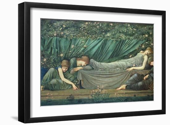 The Sleeping Princess, 1874-Edward Burne-Jones-Framed Giclee Print