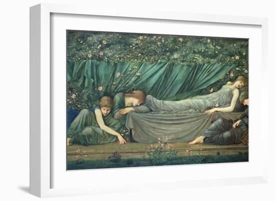 The Sleeping Princess, 1874-Edward Burne-Jones-Framed Giclee Print