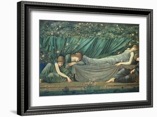 The Sleeping Princess, 1874-Edward Burne-Jones-Framed Giclee Print