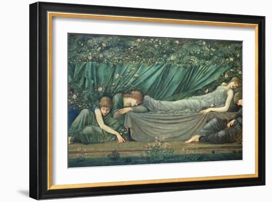 The Sleeping Princess, 1874-Edward Burne-Jones-Framed Giclee Print