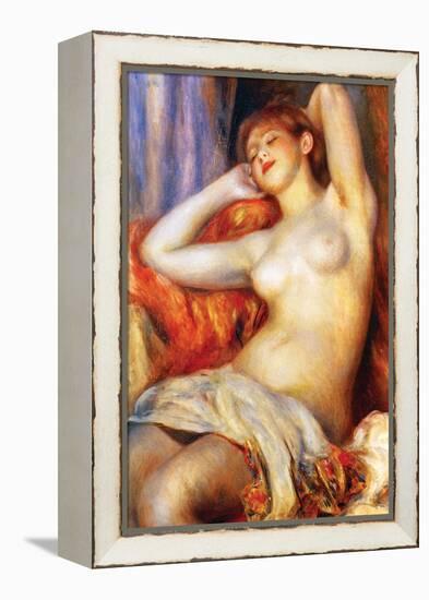 The Sleeping-Pierre-Auguste Renoir-Framed Stretched Canvas