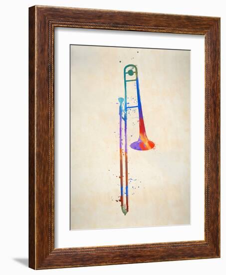 The Slid Trombone-Dan Sproul-Framed Art Print