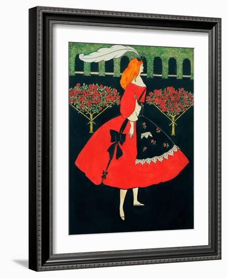 The Slippers of Cinderella, 1894-Aubrey Beardsley-Framed Giclee Print