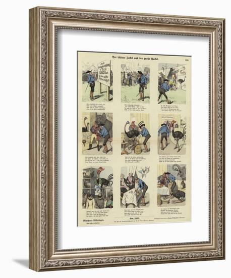 The Sly Jockel and the Large Cockerel-null-Framed Giclee Print