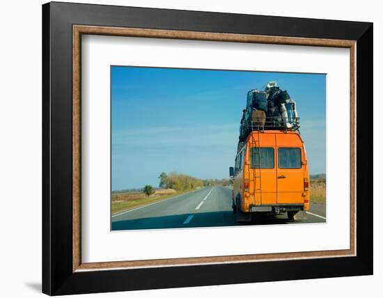 The Small Bus with Bags on a Roof-Krivosheev Vitaly-Framed Photographic Print