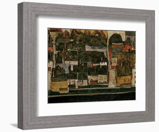 The Small City IV, (Krumau on the Moldau), 1914-Egon Schiele-Framed Giclee Print