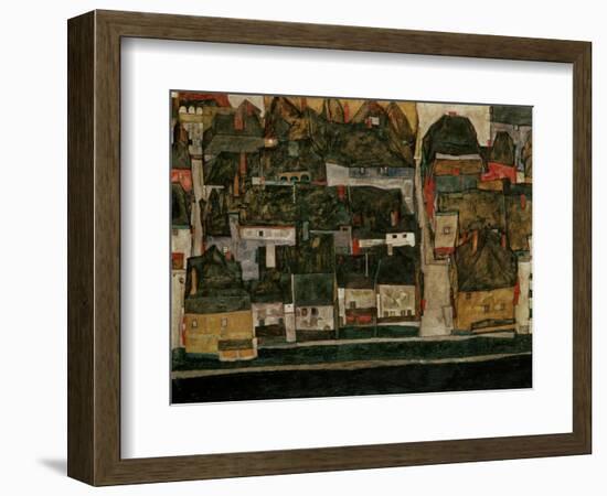 The Small City IV, (Krumau on the Moldau), 1914-Egon Schiele-Framed Giclee Print