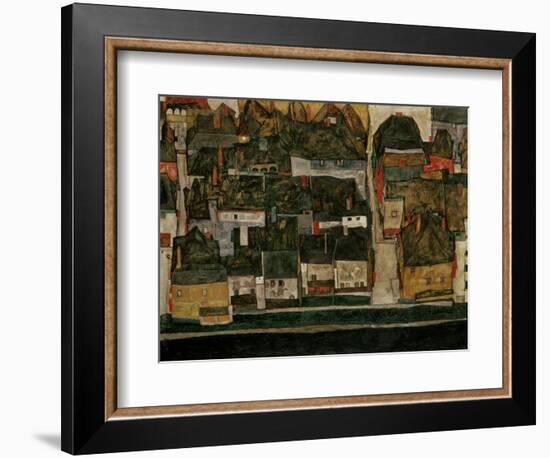 The Small City IV, (Krumau on the Moldau), 1914-Egon Schiele-Framed Giclee Print