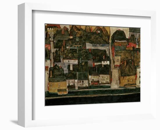 The Small City IV, (Krumau on the Moldau), 1914-Egon Schiele-Framed Giclee Print