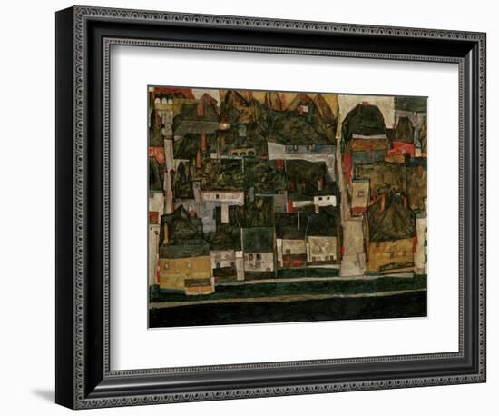 The Small City IV, (Krumau on the Moldau), 1914-Egon Schiele-Framed Giclee Print