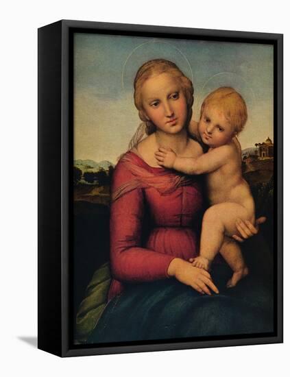 'The Small Cowper Madonna', 1505-Raphael-Framed Premier Image Canvas