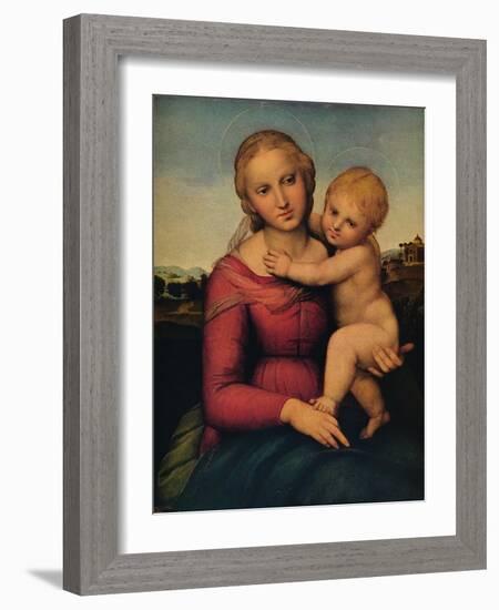 'The Small Cowper Madonna', 1505-Raphael-Framed Giclee Print