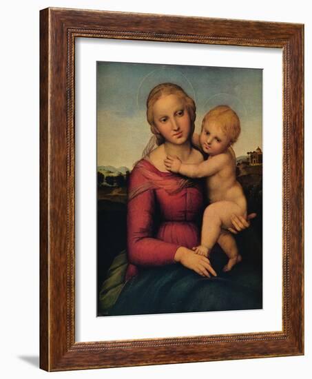 'The Small Cowper Madonna', 1505-Raphael-Framed Giclee Print