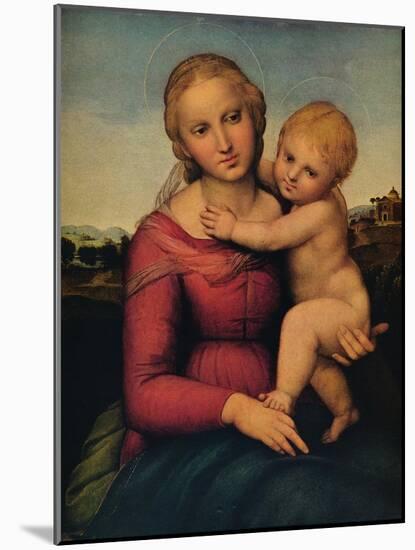 'The Small Cowper Madonna', 1505-Raphael-Mounted Giclee Print