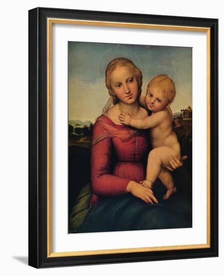 'The Small Cowper Madonna', 1505-Raphael-Framed Giclee Print