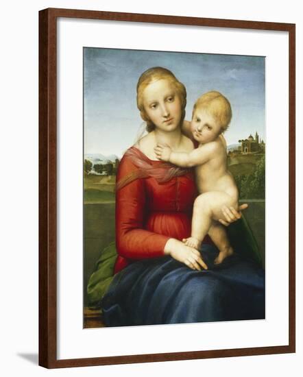 The Small Cowper Madonna, C.1505-Raphael-Framed Giclee Print