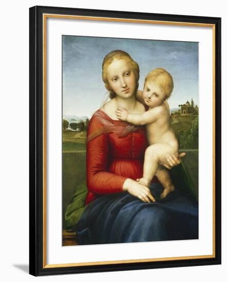 The Small Cowper Madonna, C.1505-Raphael-Framed Giclee Print