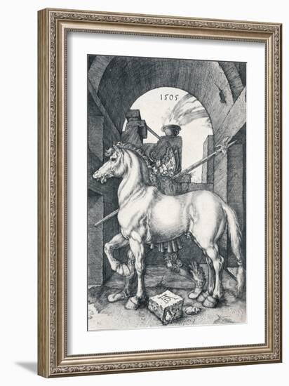 The Small Horse, 1505-Albrecht Dürer-Framed Giclee Print