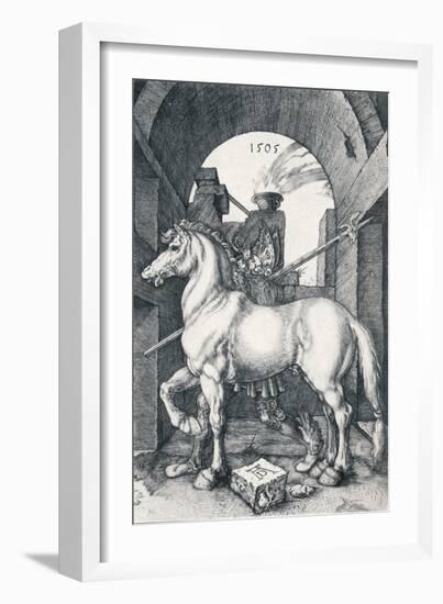 The Small Horse, 1505-Albrecht Dürer-Framed Giclee Print