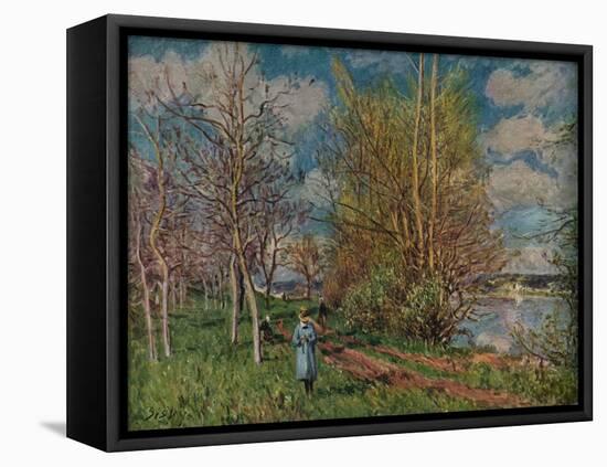 'The Small Meadows in Spring', c1880-1-Alfred Sisley-Framed Premier Image Canvas