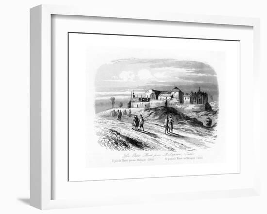 The Small Mount Near Meliapur, India, C1840-N Remond-Framed Giclee Print