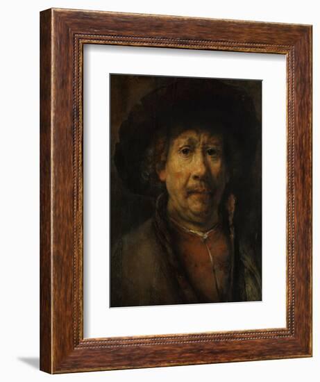 The Small Self-Portrait, circa 1657-Rembrandt van Rijn-Framed Giclee Print