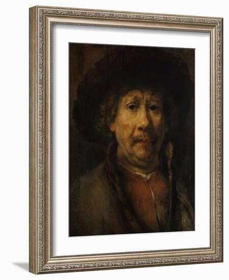 The Small Self-Portrait, circa 1657-Rembrandt van Rijn-Framed Giclee Print