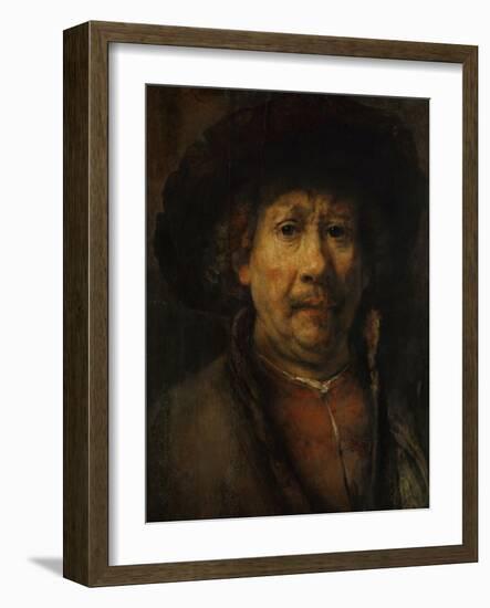 The Small Self-Portrait, circa 1657-Rembrandt van Rijn-Framed Giclee Print